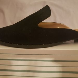 New Loft Black Suede Mules